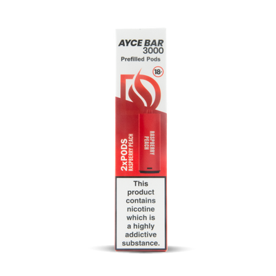 Dovpo Ayce Bar 3000 Pod Replacements: Raspberry Peach – 20mg Twin-Packs (10 Pack)