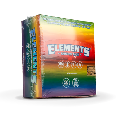 Elements Rolling Papers: Rainbow - King Size Slim (50 Pack)