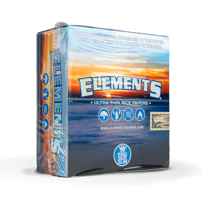 Elements Rolling Papers: Rice Papers - King Size Ultra Thin (50 Pack)