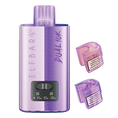 Elfbar Dual 10K Pod Kits: Grape Edition – 20mg (5 Pack)