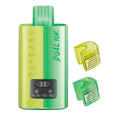 Elfbar Dual 10K Pod Kits: Green Edition – 20mg (5 Pack)