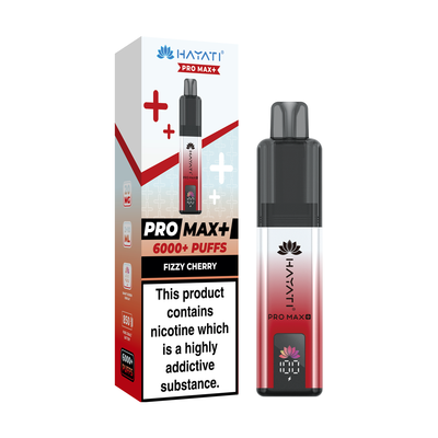 Hayati Pro Max 6000 Pod Kits: Fizzy Cherry – 20mg (5 Pack)
