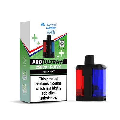 Hayati Pro Ultra 25K Refill Pod Replacements: Fresh Mint - 20mg (5 Pack)