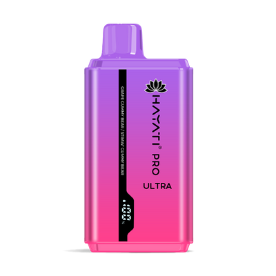 Hayati Pro Ultra 25K Pod Kit: Grape GB/Strawberry GB- 20mg (5 Pack)