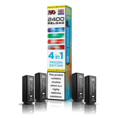 IVG 2400 Reload Pod Replacements: Frozen Edition – 4 Pods 20mg (5 Pack)