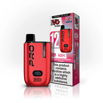 IVG Pro 10K Pod Kits: Strawberry Raspberry Cherry – 20mg (5 Pack)