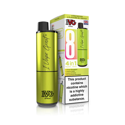 IVG 2400 4-in-1 Pod Kits: Citrus Edition – 20mg (5 Pack)