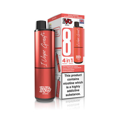 IVG 2400 4-in-1 Pod Kits: Guava Edition – 20mg (5 Pack)