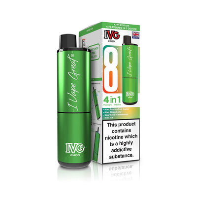IVG 2400 4-in-1 Pod Kits: Kiwi Edition – 20mg (5 Pack)