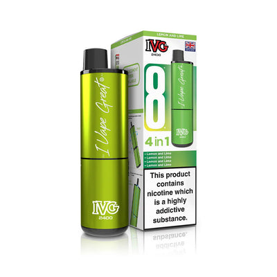 IVG 2400 4-in-1 Pod Kits: Lemon & Lime Edition – 20mg (5 Pack)
