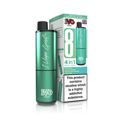 IVG 2400 4-in-1 Pod Kits: Mint Edition – 20mg (5 Pack)