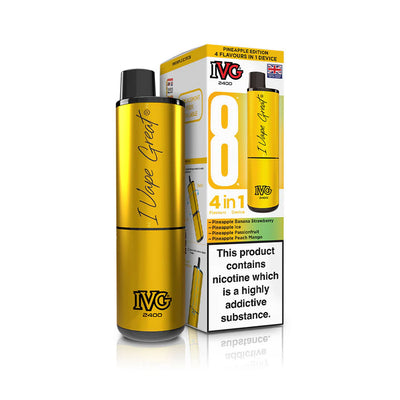 IVG 2400 4-in-1 Pod Kits: Pineapple Edition – 20mg (5 Pack)