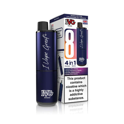 IVG 2400 4-in-1 Pod Kits: Shisha Edition – 20mg (5 Pack)