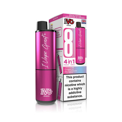 IVG 2400 4-in-1 Pod Kits: Strawberry Edition – 20mg (5 Pack)