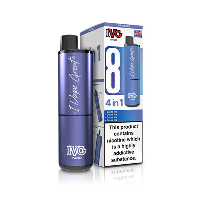 IVG 2400 4-in-1 Pod Kits: Grapefruit Edition – 20mg (5 Pack)
