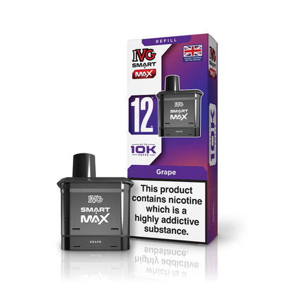 IVG Smart Max 5500 Refill Pod Replacements: Grape - 20mg (5 Pack)