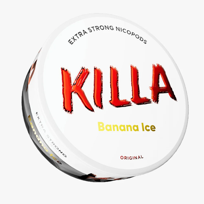 Killa Nicotine Pouches: Banana Ice - 16mg/g (10 Pack)