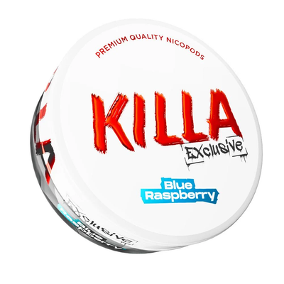 Killa Nicotine Pouches: Blue Raspberry - 16mg/g (10 Pack)