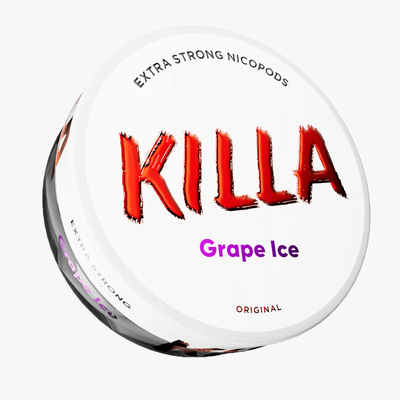 Killa Nicotine Pouches: Grape Ice - 16mg/g (10 Pack)