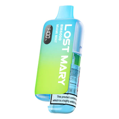 Lost Mary BM6000 Pod Kits: Miami Mint – 20mg (5 Packs)
