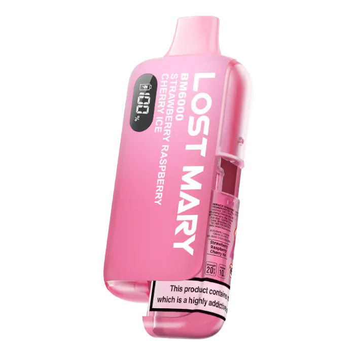 Lost Mary Bm6000 Big Puff Vape Kit Strawberry Raspberry Cherry Ice Default Title