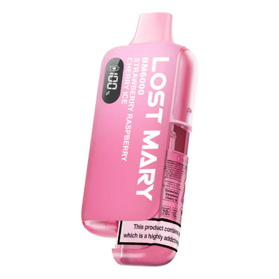 Lost Mary BM6000 Pod Kits: Strawberry Raspberry Cherry Ice – 20mg (5 Packs)