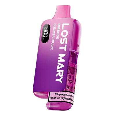 Lost Mary BM6000 Pod Kits: Grape – 20mg (5 Packs)
