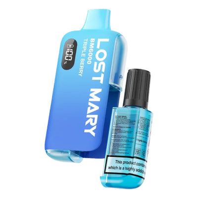 Lost Mary BM6000 Pod Kits: Triple Berry – 20mg (5 Packs)