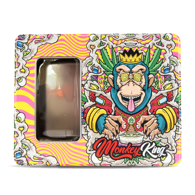 Monkey King Large Metal Boxes with Window: Psychedelic Edition
