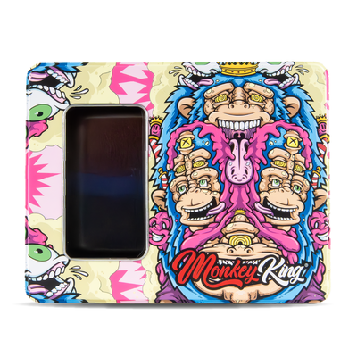 Monkey King Large Metal Boxes with Window: Pink Edition