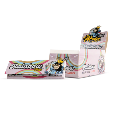 Monkey King Medium Rolling Papers: Rainbow - Medium (50 Pack)