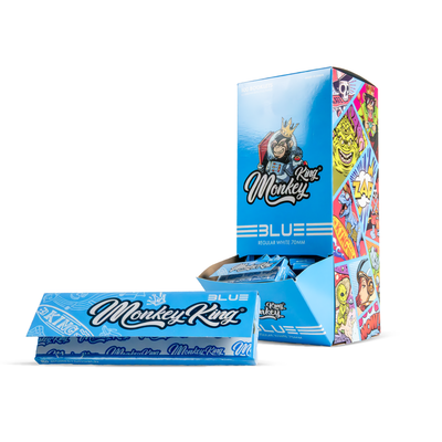 Monkey King Regular Rolling Papers: Blue (100 Pack)