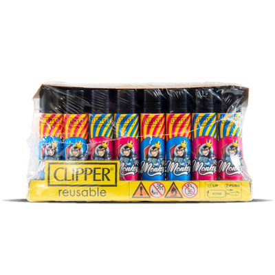 Monkey King Clipper Lighters: Monkey Ed. (48 Pack)