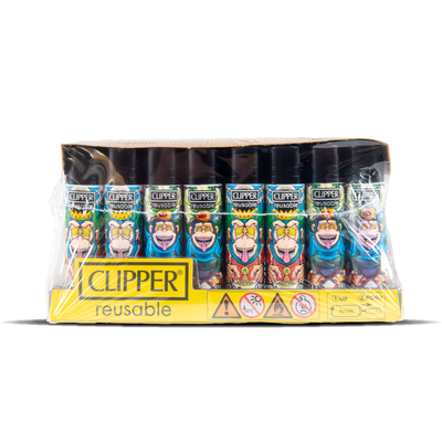 Monkey King Clipper Lighters: Psychedelic: 1st Ed. (48 Pack)