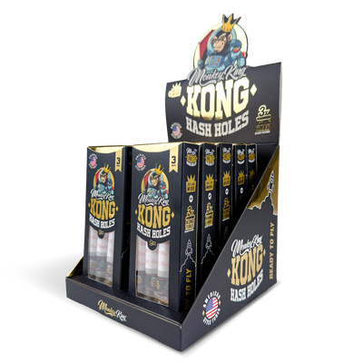 Monkey King Kong Tubes: Hash Holes King Size Wide - 3 Tubes (10 Pack)