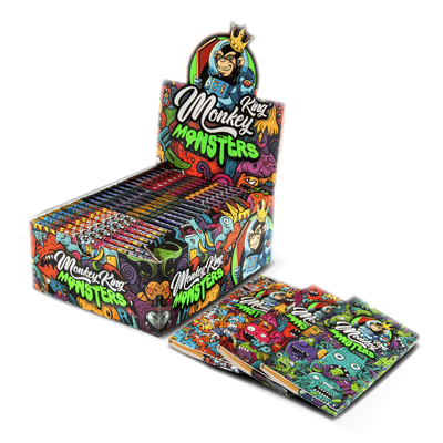 Monkey King Rolling Papers + Tips: Monsters Edition (24 Pack)