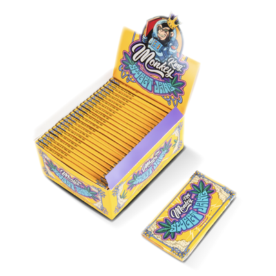 Monkey King Rolling Papers + Tips: Sweet Jane Unbleached - King Size (24 Pack)