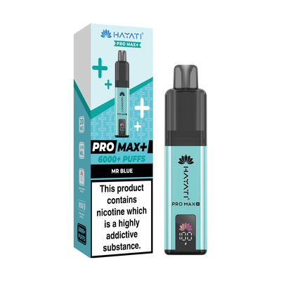 Hayati Pro Max 6000 Pod Kits: Mr Blue – 20mg (5 Pack)