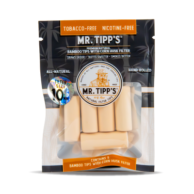 Mr Tipp's Bamboo Corn Husk Filter Tips - Large (30pcs per Pack)