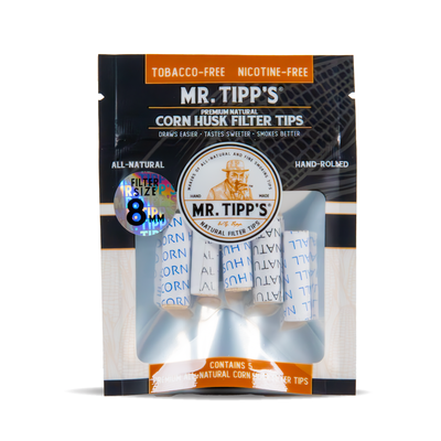 Mr Tipp's Corn Husk Filter Tips - Small (5pcs per Pack)