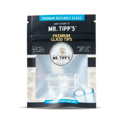 Mr Tipp's Glass Filters Tips: Glass - 2 Tips (12 Pack)