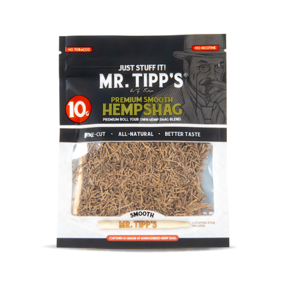 Mr Tipp's Premium Smooth Hemp Shag - Large Pouch 10g (15 Packs)