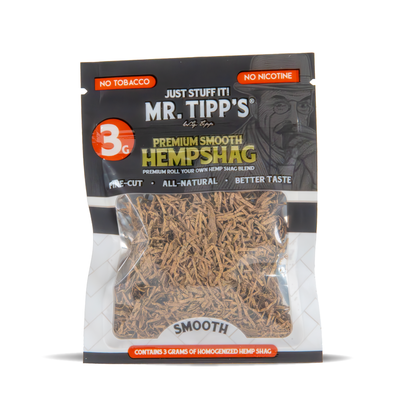 Mr Tipp's Premium Smooth Hemp Shag - Small Pouch 3g (15 Packs)