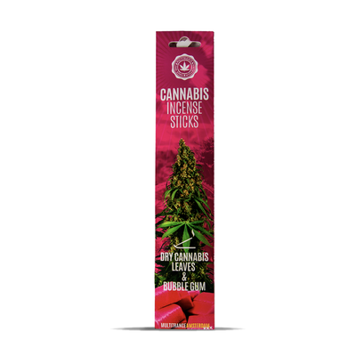 Multitrance Cannabis Incense Sticks: Dry Cannabis & Bubblegum (6 Pack)