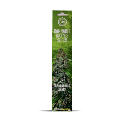 Multitrance Cannabis Incense Sticks: Dry Cannabis Leaves (6 Pack)