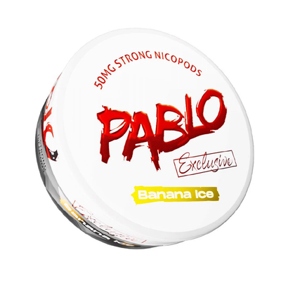Pablo Nicotine Pouches: Banana Ice - 50mg/g (10 Pack)