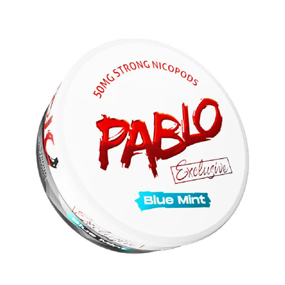 Pablo Nicotine Pouches: Blue Mint - 50mg/g (10 Pack)