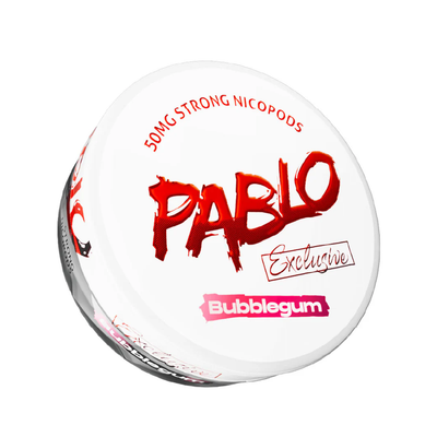 Pablo Nicotine Pouches: Bubblegum - 50mg/g (10 Pack)