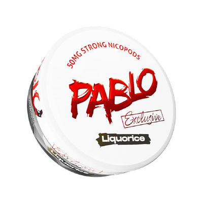 Pablo Nicotine Pouches: Liquorice - 50mg/g (10 Pack)