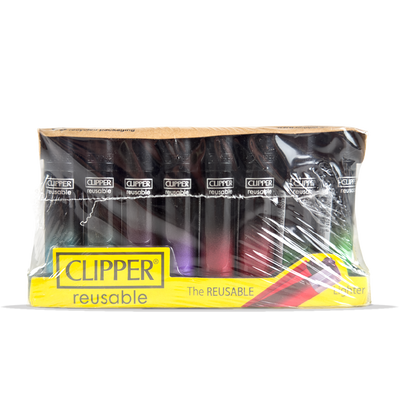 Clipper Lighter Black Crystal Gdn 40 Pcs